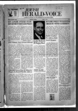 Jewish Herald-Voice (Houston, Tex.), Vol. 38, No. 4, Ed. 1 Thursday, April 1, 1943