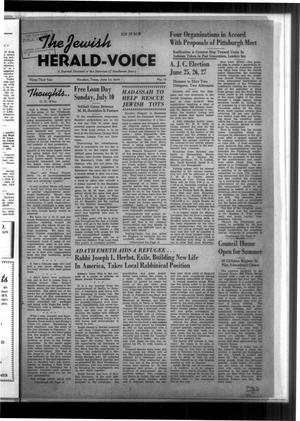 Primary view of object titled 'The Jewish Herald-Voice (Houston, Tex.), Vol. 33, No. 12, Ed. 1 Thursday, June 23, 1938'.