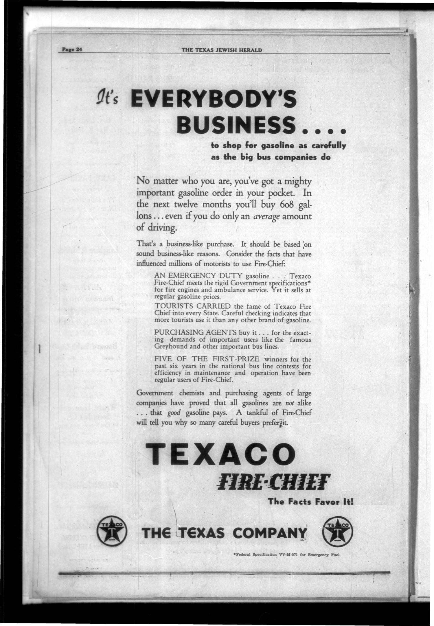 Texas Jewish Herald (Houston, Tex.), Vol. 31, No. 3, Ed. 1 Thursday, April 22, 1937
                                                
                                                    [Sequence #]: 26 of 26
                                                