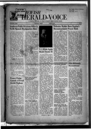 Jewish Herald-Voice (Houston, Tex.), Vol. 40, No. 12, Ed. 1 Thursday, June 21, 1945