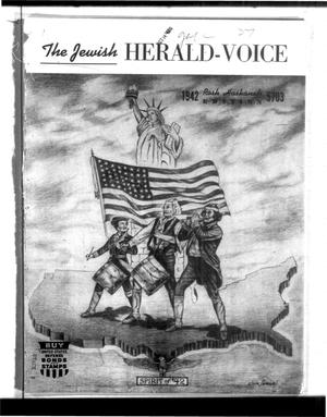 Primary view of object titled 'Jewish Herald-Voice (Houston, Tex.), Vol. 37, No. 27, Ed. 1 Thursday, September 10, 1942'.
