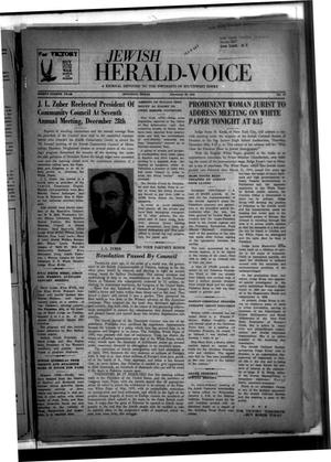 Jewish Herald-Voice (Houston, Tex.), Vol. 38, No. 43, Ed. 1 Thursday, December 30, 1943