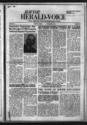 Primary view of object titled 'Jewish Herald-Voice (Houston, Tex.), Vol. 43, No. 35, Ed. 1 Thursday, December 2, 1948'.