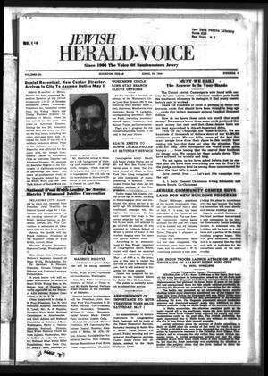 Jewish Herald-Voice (Houston, Tex.), Vol. 43, No. 4, Ed. 1 Thursday, April 29, 1948