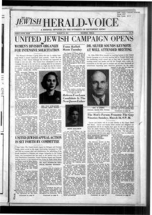 Jewish Herald-Voice (Houston, Tex.), Vol. 35, No. 51, Ed. 1 Thursday, March 13, 1941