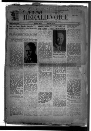 Jewish Herald-Voice (Houston, Tex.), Vol. 38, No. 49, Ed. 1 Thursday, February 10, 1944