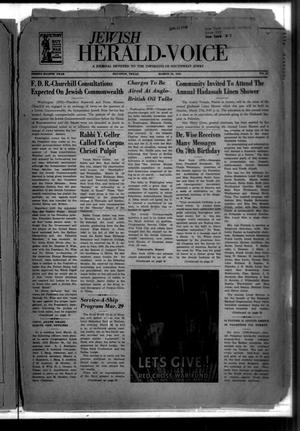 Primary view of object titled 'Jewish Herald-Voice (Houston, Tex.), Vol. 38, No. 55, Ed. 1 Thursday, March 23, 1944'.
