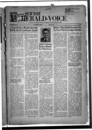 Jewish Herald-Voice (Houston, Tex.), Vol. 40, No. 5, Ed. 1 Thursday, May 3, 1945