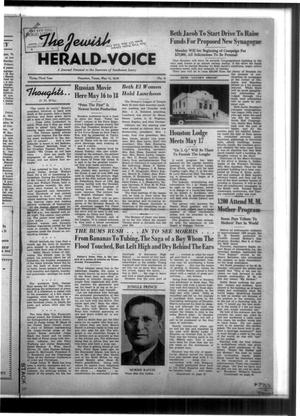 Primary view of object titled 'The Jewish Herald-Voice (Houston, Tex.), Vol. 33, No. 6, Ed. 1 Thursday, May 12, 1938'.