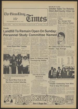 The Odem-Edroy Times (Odem, Tex.), Vol. 27, No. 47, Ed. 1 Thursday, November 23, 1978