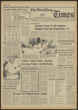 The Odem-Edroy Times (Odem, Tex.), Vol. 28, No. 33, Ed. 1 Thursday, August 16, 1979