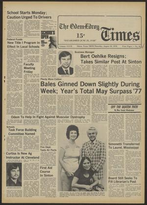 The Odem-Edroy Times (Odem, Tex.), Vol. 27, No. 34, Ed. 1 Thursday, August 24, 1978