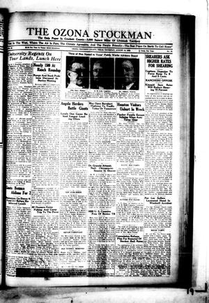 The Ozona Stockman (Ozona, Tex.), Vol. 20, No. 18, Ed. 1 Thursday, August 10, 1933