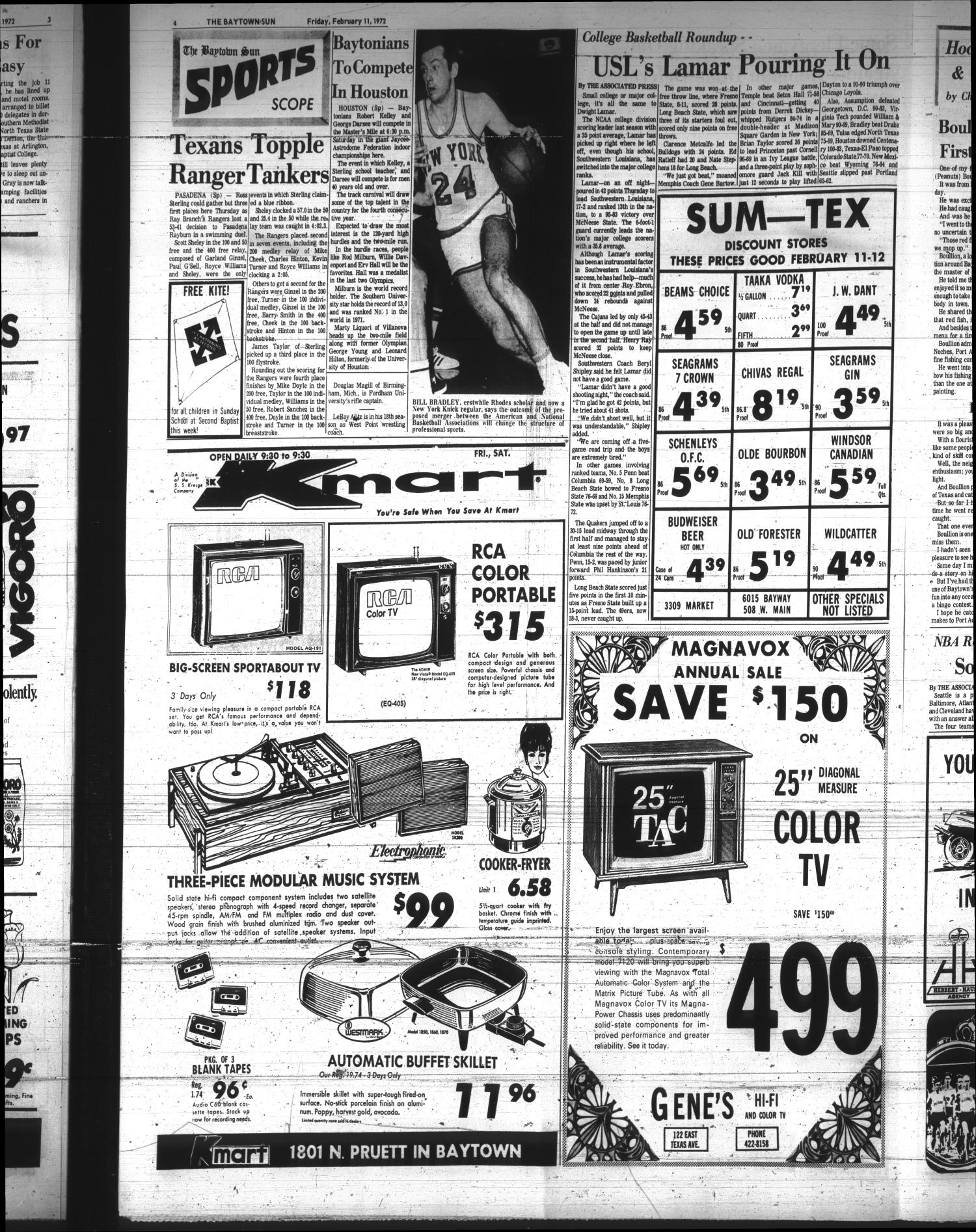 The Baytown Sun (Baytown, Tex.), Vol. 50, No. 111, Ed. 1 Friday, February 11, 1972
                                                
                                                    [Sequence #]: 4 of 22
                                                