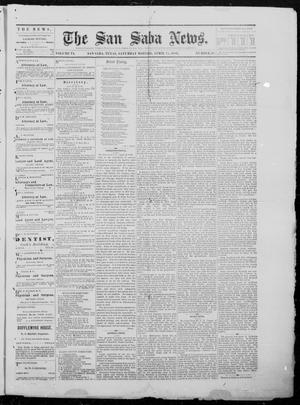 Primary view of object titled 'The San Saba News. (San Saba, Tex.), Vol. 6, No. 38, Ed. 1, Wednesday, April 21, 1880'.