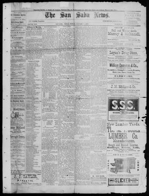 The San Saba News. (San Saba, Tex.), Vol. 13, No. 12, Ed. 1, Friday, January 7, 1887