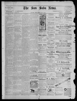 The San Saba News. (San Saba, Tex.), Vol. 14, No. 29, Ed. 1, Friday, May 11, 1888