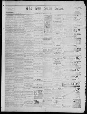The San Saba News. (San Saba, Tex.), Vol. 14, No. 31, Ed. 1, Friday, May 25, 1888