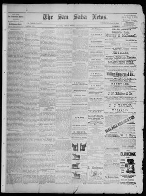 The San Saba News. (San Saba, Tex.), Vol. 14, No. 42, Ed. 1, Friday, August 10, 1888