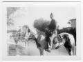 Thumbnail image of item number 1 in: '[Unidentified Officer on Horseback]'.