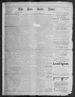 The San Saba News. (San Saba, Tex.), Vol. 16, No. 3, Ed. 1, Friday, November 15, 1889