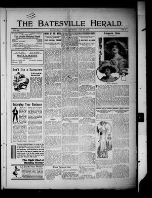Primary view of object titled 'The Batesville Herald. (Batesville, Tex.), Vol. 10, No. 2, Ed. 1 Thursday, January 20, 1910'.
