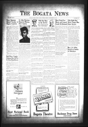 The Bogata News (Bogata, Tex.), Vol. 34, No. 10, Ed. 1 Friday, December 29, 1944