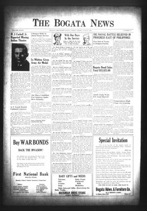 The Bogata News (Bogata, Tex.), Vol. 33, No. 35, Ed. 1 Friday, June 23, 1944