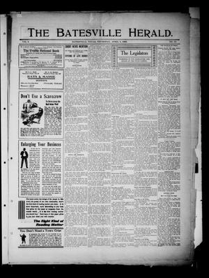 The Batesville Herald. (Batesville, Tex.), Vol. 9, No. 13, Ed. 1 Thursday, April 8, 1909