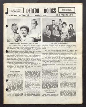 Denton Doings (Denton, Tex.), Ed. 1, August 1962