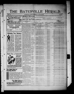 Primary view of object titled 'The Batesville Herald. (Batesville, Tex.), Vol. 10, No. 25, Ed. 1 Thursday, June 30, 1910'.