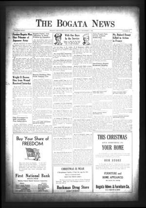 The Bogata News (Bogata, Tex.), Vol. 34, No. 6, Ed. 1 Friday, December 1, 1944