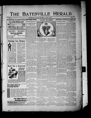 Primary view of object titled 'The Batesville Herald. (Batesville, Tex.), Vol. 11, No. 21, Ed. 1 Thursday, June 8, 1911'.