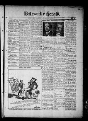Batesville Herald. (Batesville, Tex.), Vol. 13, No. 24, Ed. 1 Friday, January 31, 1913
