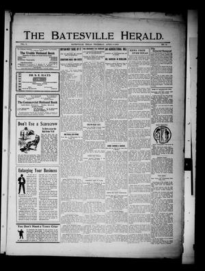 Primary view of The Batesville Herald. (Batesville, Tex.), Vol. 8, No. 14, Ed. 1 Thursday, April 9, 1908