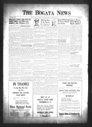 The Bogata News (Bogata, Tex.), Vol. 35, No. 3, Ed. 1 Friday, November 9, 1945