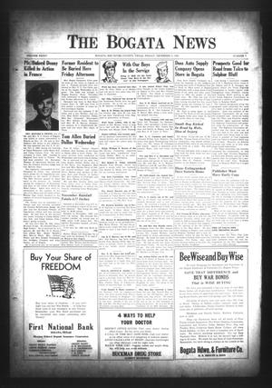 The Bogata News (Bogata, Tex.), Vol. 34, No. 7, Ed. 1 Friday, December 8, 1944