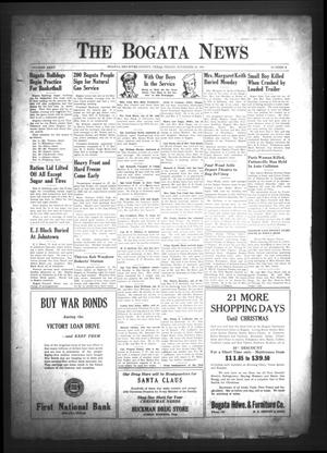 The Bogata News (Bogata, Tex.), Vol. 35, No. 6, Ed. 1 Friday, November 30, 1945