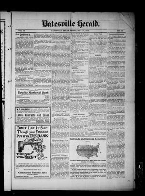 Batesville Herald. (Batesville, Tex.), Vol. 12, No. 40, Ed. 1 Friday, May 31, 1912