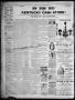 Thumbnail image of item number 2 in: 'Waco Daily Examiner. (Waco, Tex.), Vol. 18, No. 131, Ed. 1, Friday, April 3, 1885'.