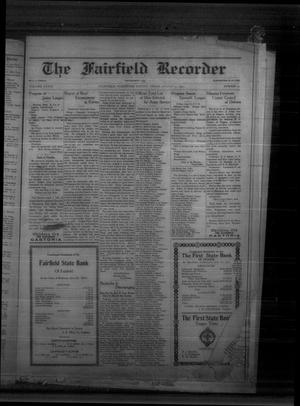 Primary view of object titled 'The Fairfield Recorder (Fairfield, Tex.), Vol. 41, No. 50, Ed. 1 Friday, August 31, 1917'.