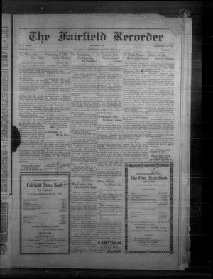 The Fairfield Recorder (Fairfield, Tex.), Vol. 40, No. 33, Ed. 1 Friday, May 5, 1916