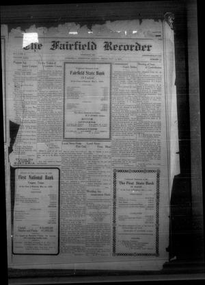 The Fairfield Recorder (Fairfield, Tex.), Vol. 40, No. 35, Ed. 1 Friday, May 19, 1916