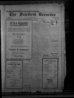 Primary view of object titled 'The Fairfield Recorder (Fairfield, Tex.), Vol. 42, No. 23, Ed. 1 Friday, April 5, 1918'.
