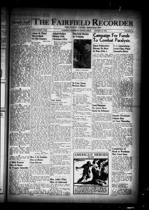 Primary view of object titled 'The Fairfield Recorder (Fairfield, Tex.), Vol. 68, No. 19, Ed. 1 Thursday, January 27, 1944'.
