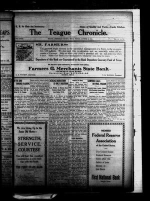 Primary view of object titled 'The Teague Chronicle. (Teague, Tex.), Vol. 10, No. 15, Ed. 1 Friday, October 29, 1915'.