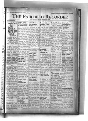 The Fairfield Recorder (Fairfield, Tex.), Vol. 64, No. 50, Ed. 1 Thursday, September 5, 1940