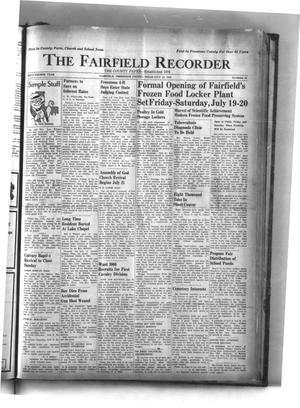 Primary view of object titled 'The Fairfield Recorder (Fairfield, Tex.), Vol. 64, No. 45, Ed. 1 Thursday, July 18, 1940'.