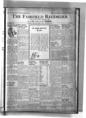 The Fairfield Recorder (Fairfield, Tex.), Vol. 65, No. 19, Ed. 1 Thursday, December 26, 1940