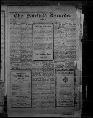 The Fairfield Recorder (Fairfield, Tex.), Vol. 41, No. 52, Ed. 1 Friday, September 14, 1917
